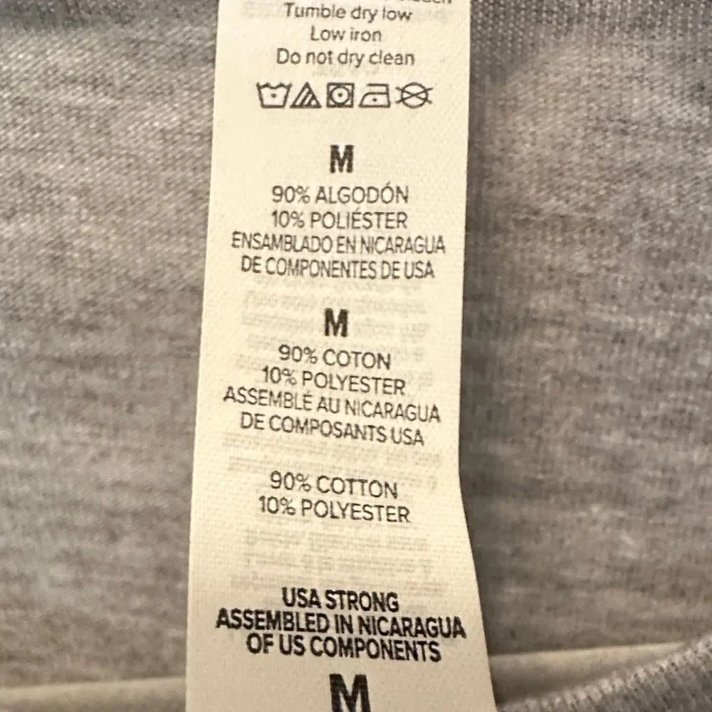 Bella + Canvas Heather Gray Cat Lover Long Sleeve Shirt Size Medium